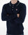 Fila Vintage Cable Knit Polo Navy