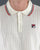 Fila Vintage Cable Knit Polo Off White