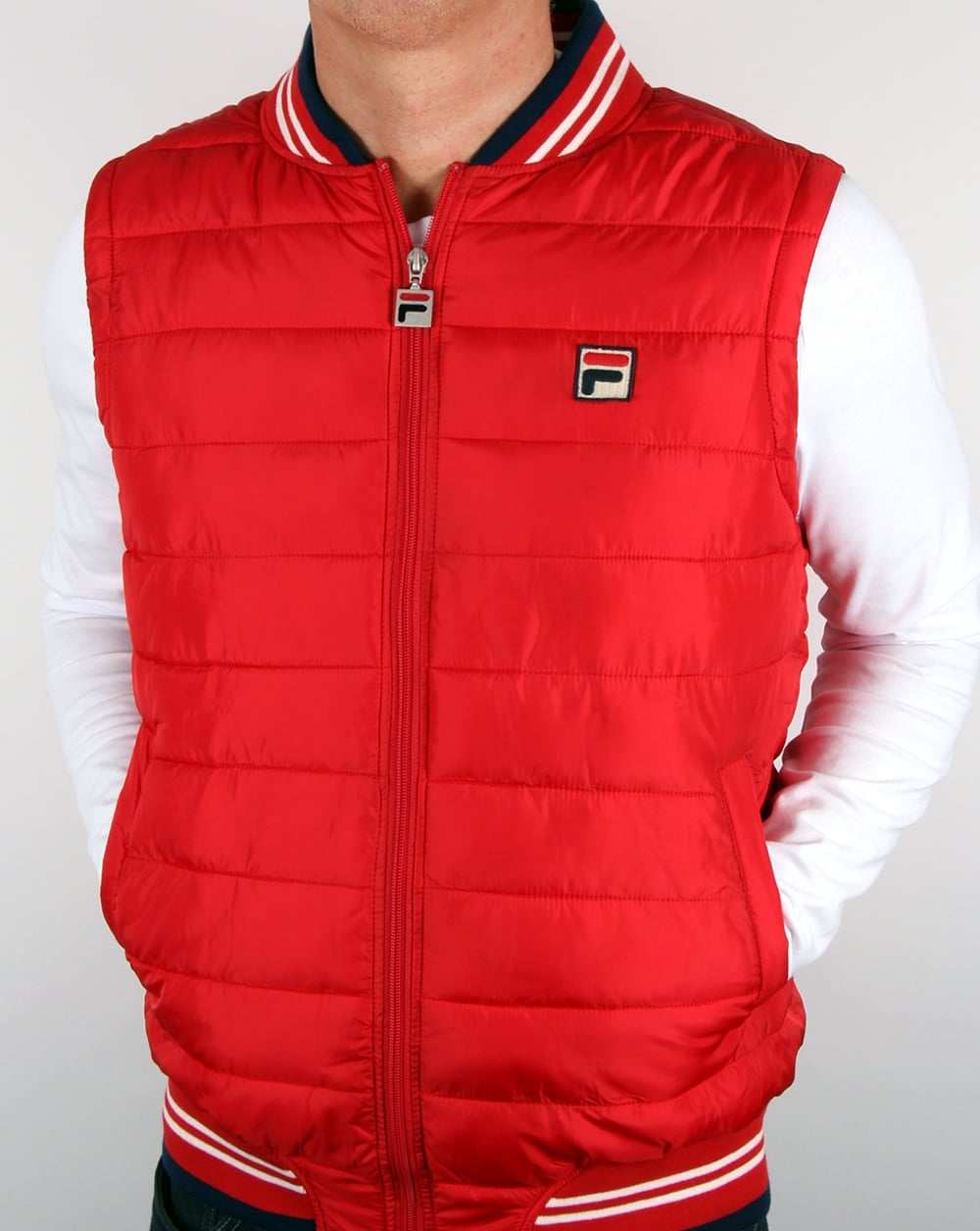 Fila Vintage Canapine Gilet Rot