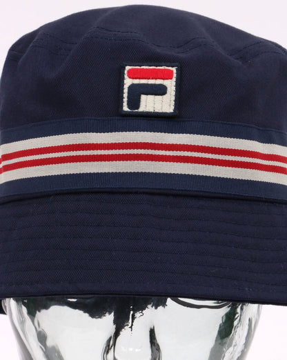 Fila Vintage Casp Bucket Hat Marineblau