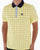 Fila Vintage Check Polo Shirt Yellow/Navy/Sky