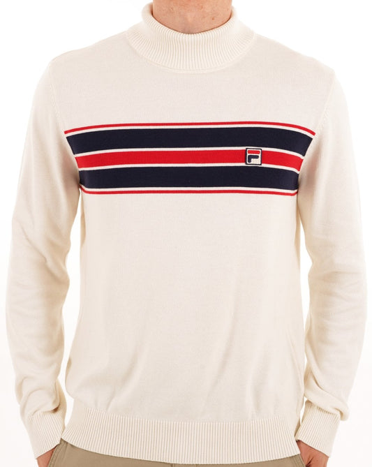 Fila Vintage Fila Vintage Rollkragenpullover mit Bruststreifen