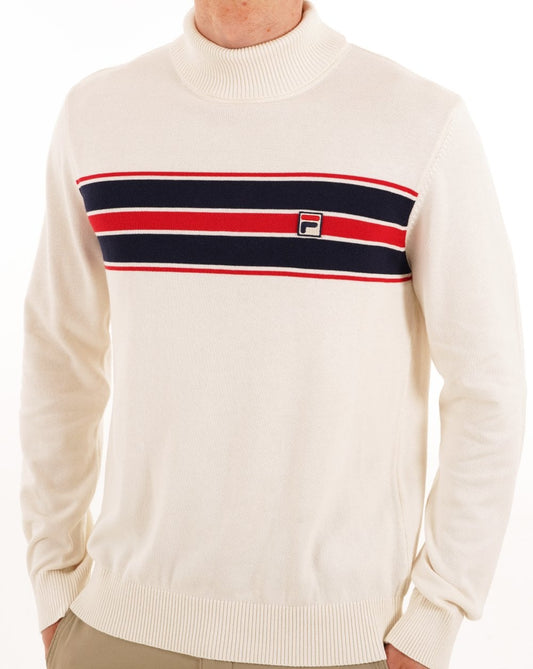 Fila Vintage Fila Vintage Rollkragenpullover mit Bruststreifen