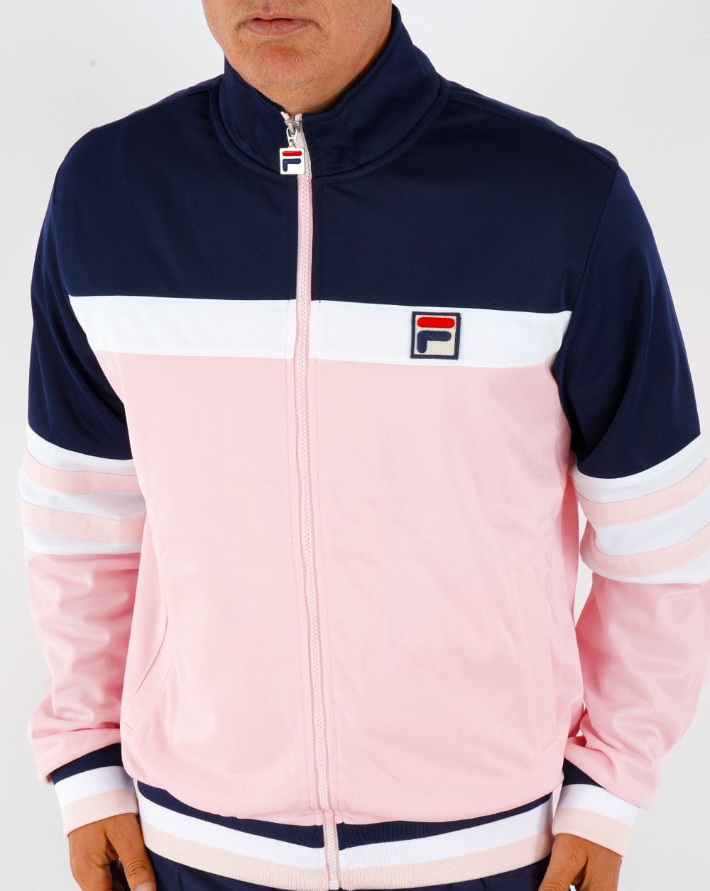 Fila Vintage Courto Mk2 Trainingsjacke Pink/Marineblau