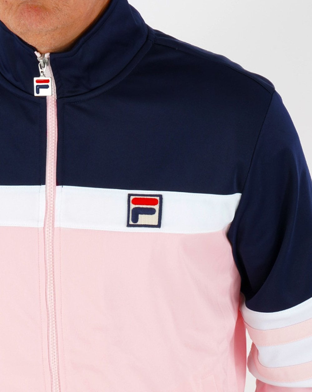 Fila Vintage Courto Mk2 Track Top Pink/Navy