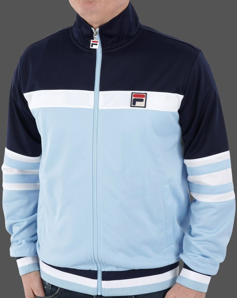 Fila Vintage Courto Trainingsjacke Himmelblau/Marineblau