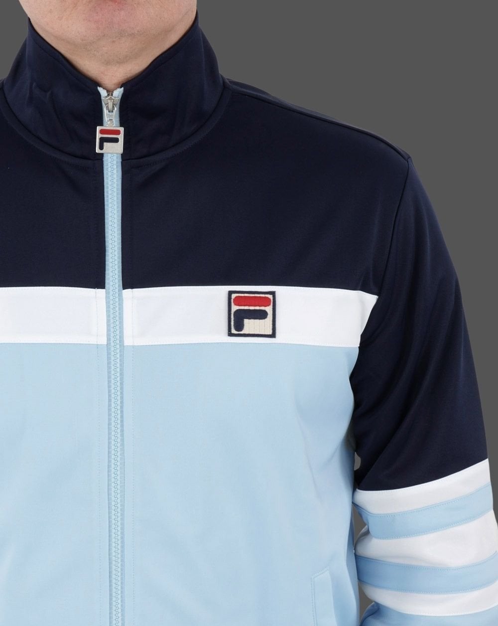 Fila Vintage Courto Trainingsjacke Himmelblau/Marineblau