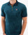 Fila Vintage Devon Velour Polo Dark Teal