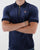 Fila Vintage Devon Velour Polo Navy