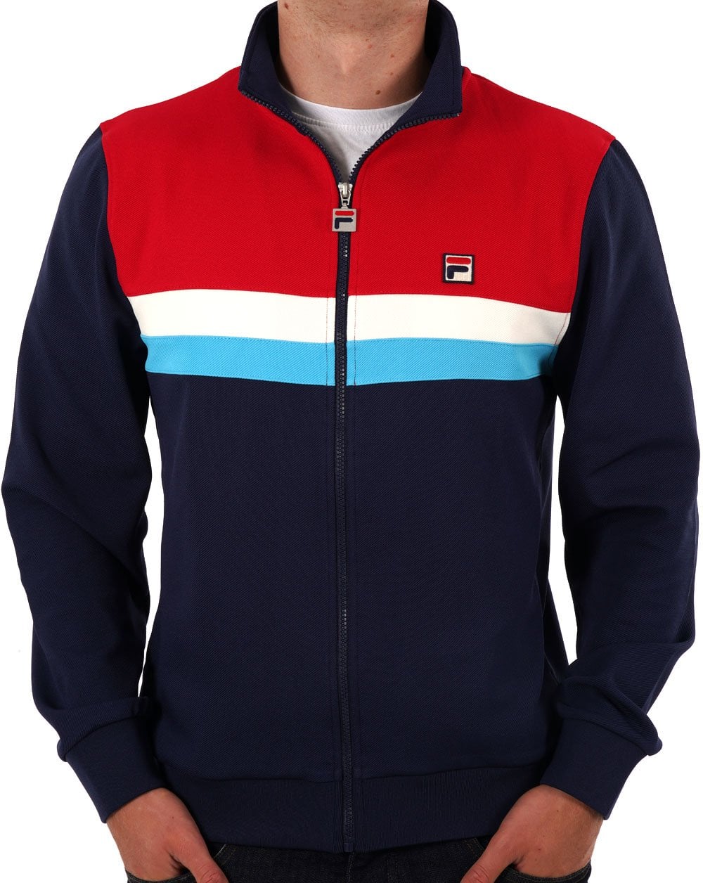 Fila Vintage Didier Track Top Navy/Red
