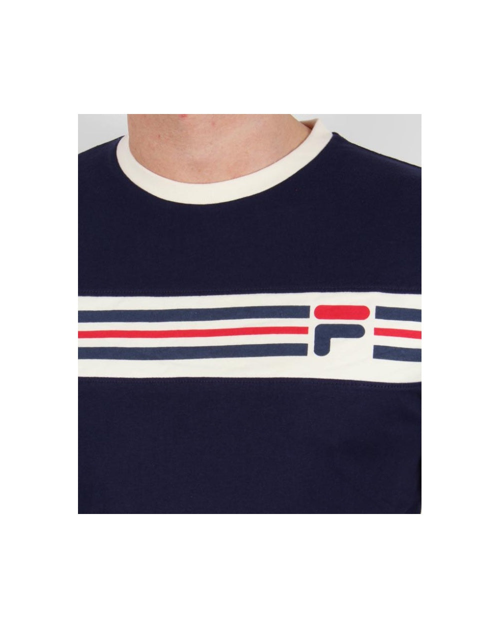 Fila Vintage (disc)Headband Stripe T-shirt Navy