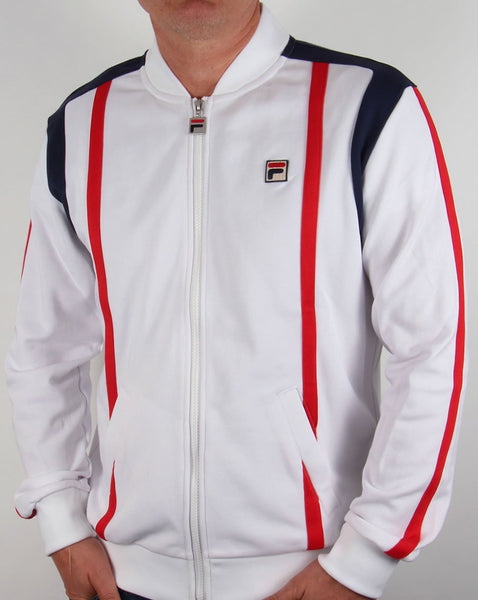 Fila Vintage Drift Track Top White/Red