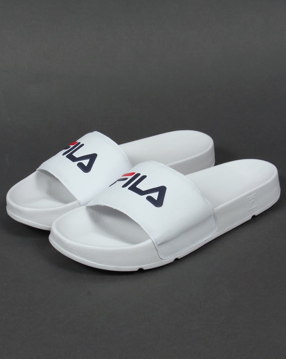 Fila Vintage Drifter Pool Sliders White