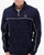 Fila Vintage Duke 1/4 Zip Velour Top Navy