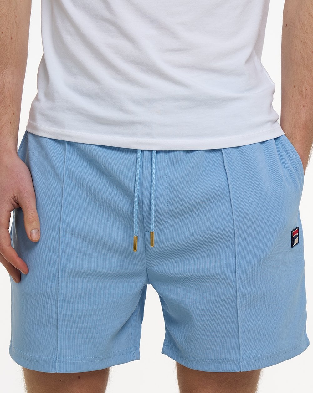 Fila Vintage Eusebio Pin Tuck Shorts Hellblau