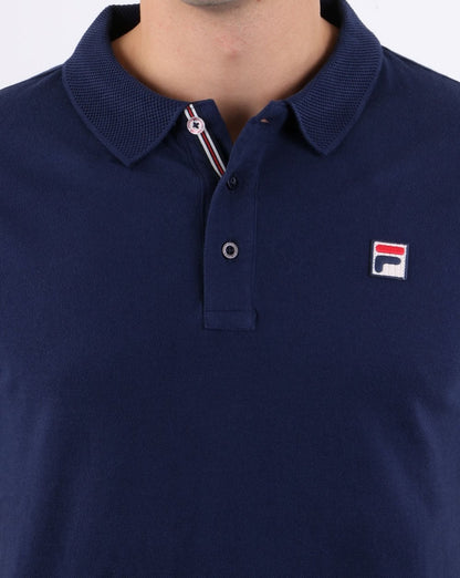 Fila Vintage F Logo Poloshirt Marineblau