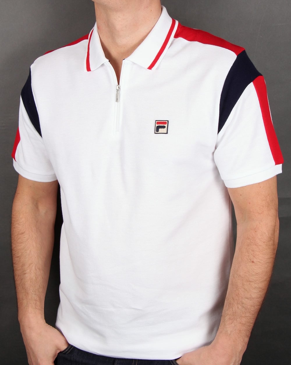 Fila Vintage Fabbiano Poloshirt Weiß