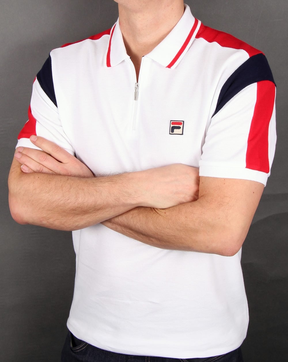 Fila Vintage Fabbiano Poloshirt Weiß