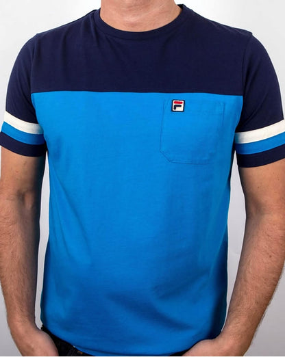 Fila Vintage Falleti T-Shirt Azurblau