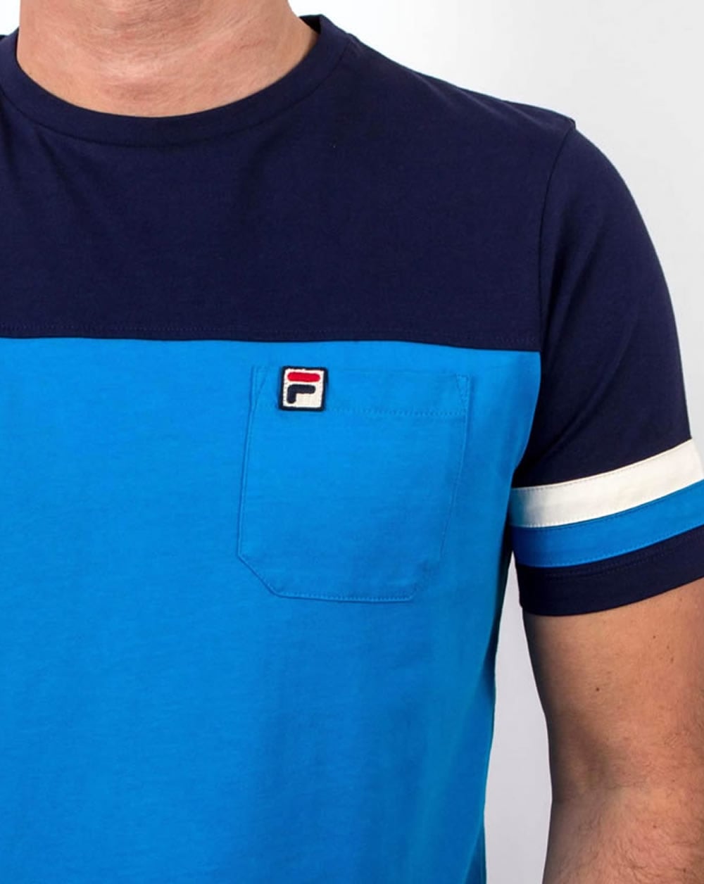 Fila Vintage Falleti T-shirt Azure Blue