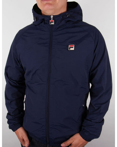 Fila Vintage Farro Hooded Jacket Navy