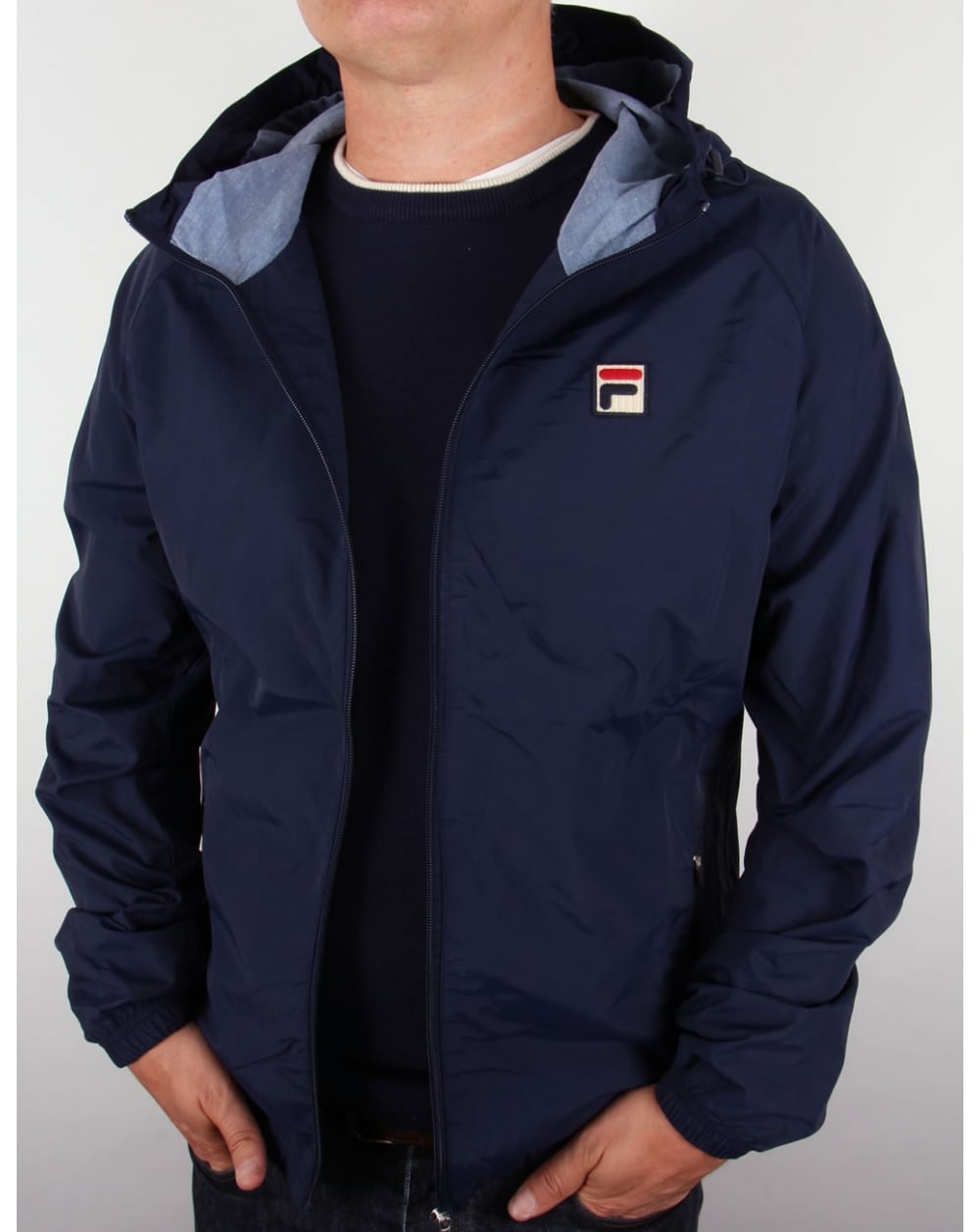 Fila Vintage Farro Kapuzenjacke Marineblau