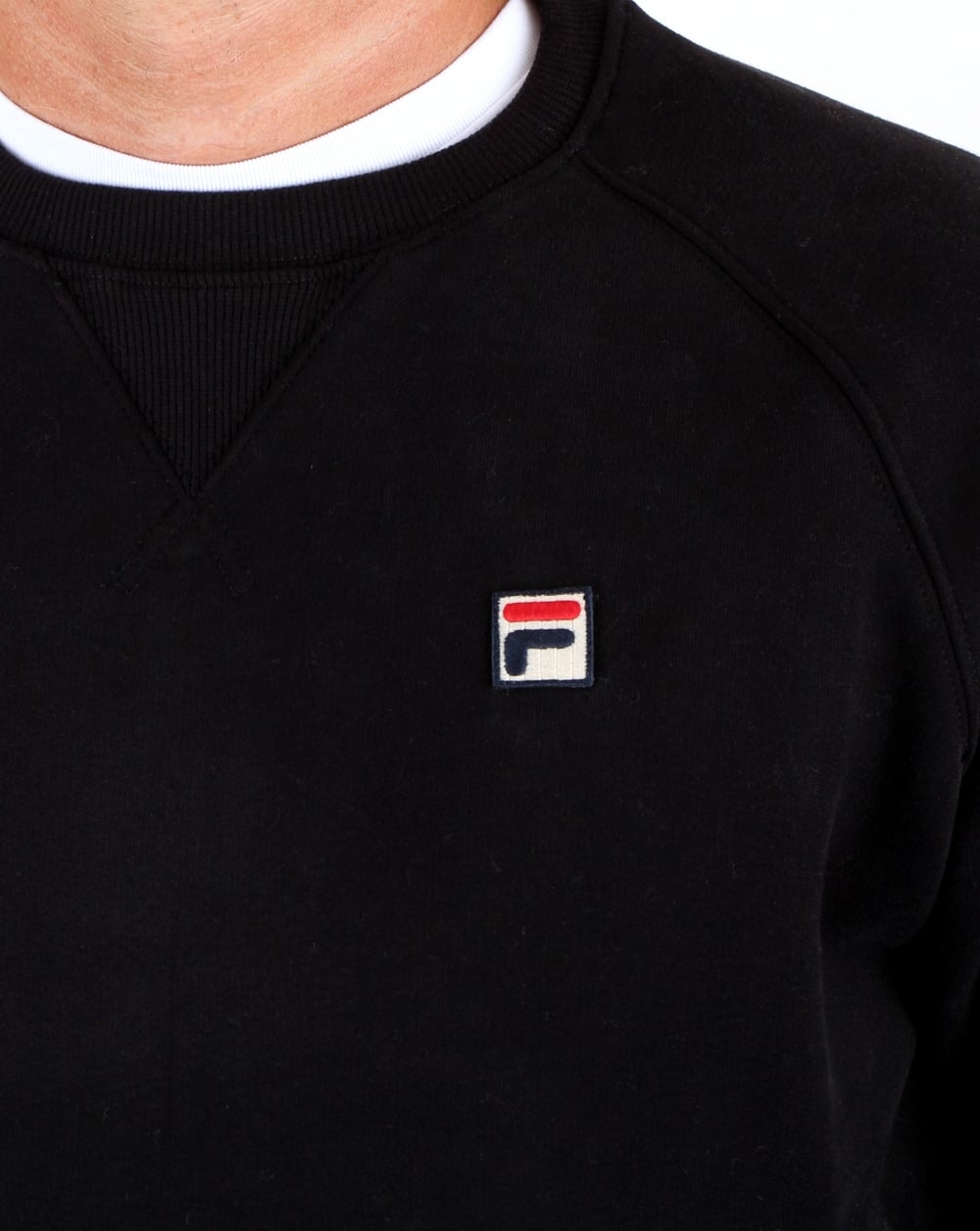 Fila Vintage Filippo Crew Sweatshirt Schwarz