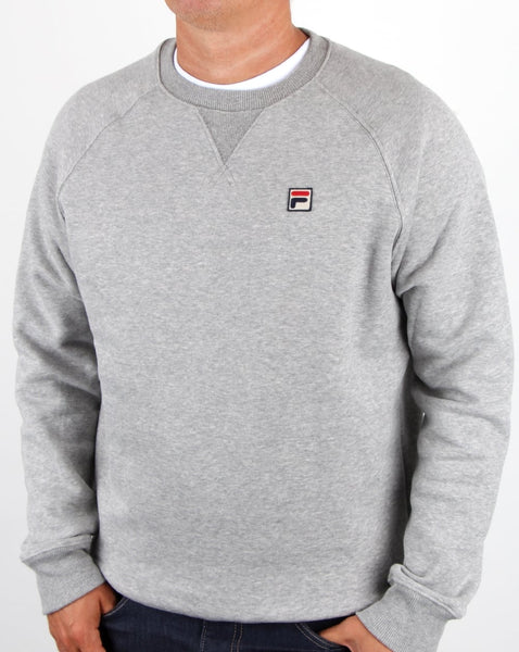 Fila Vintage Filippo Crew Sweat Grey Twist