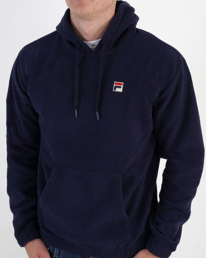 Fila Vintage Finn Polar Fleece Hoody Marineblau