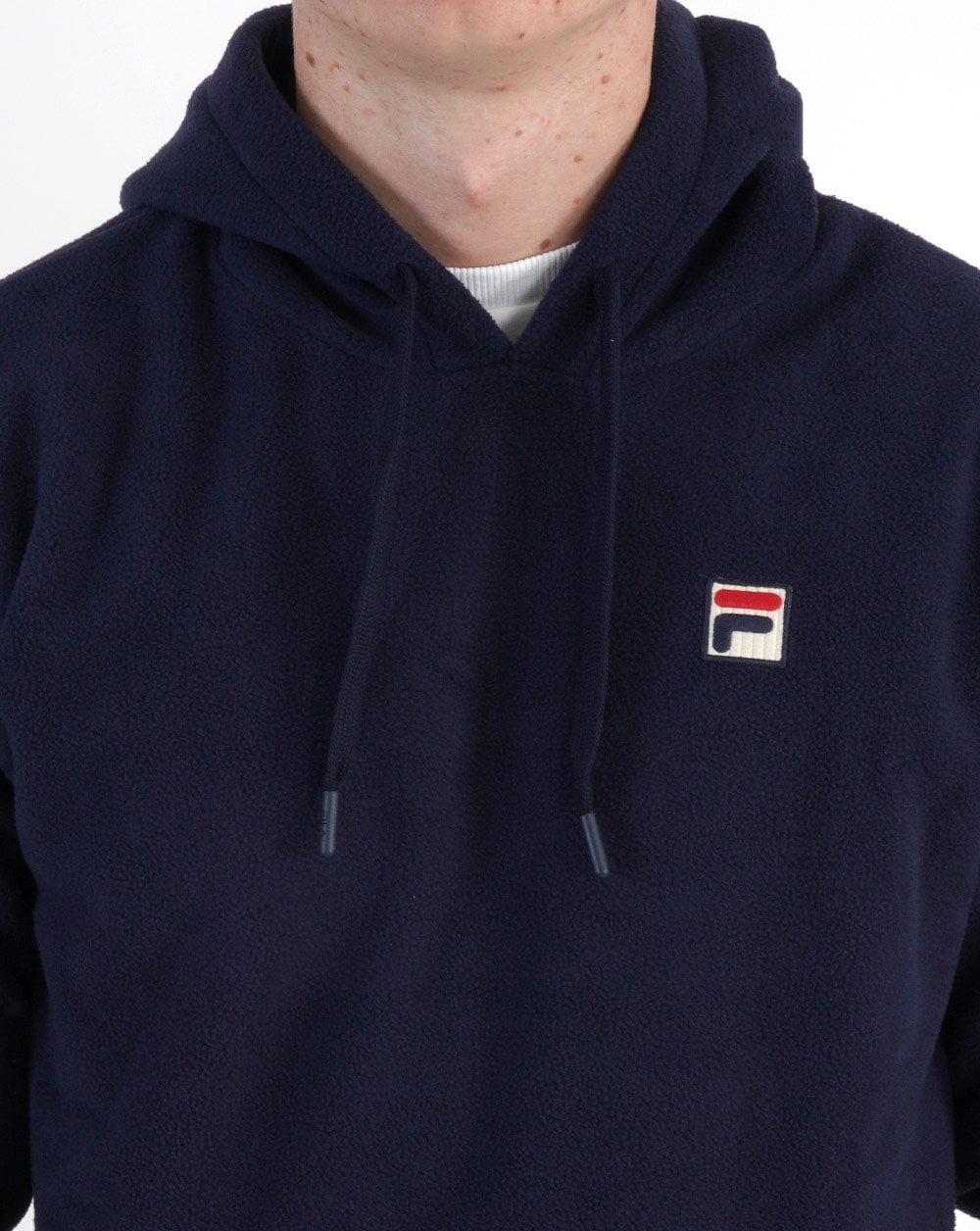 Fila Vintage Finn Polar Fleece Hoody Marineblau
