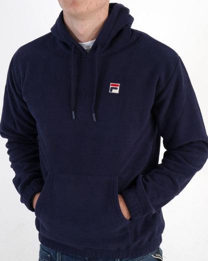 Fila Vintage Finn Polar Fleece Hoody Marineblau