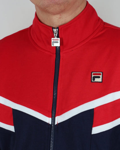 Fila Vintage Fognini Trainingsjacke Rot/Marineblau