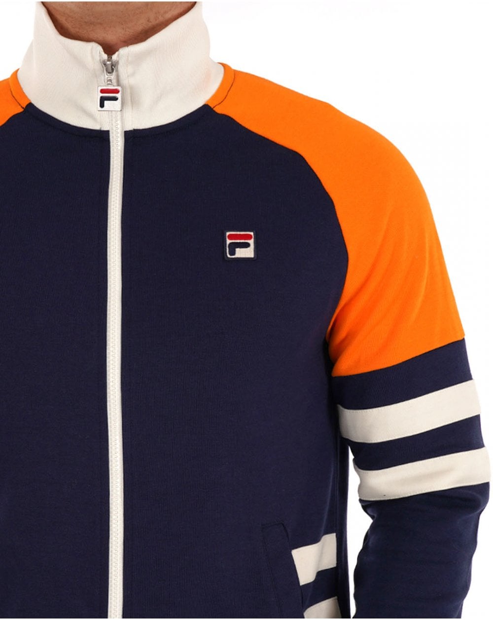 Fila Vintage Founder Trainingsjacke Marineblau/Orange