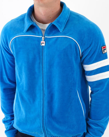 Fila Vintage Frankie Track Top Französisch Blau/Weiß