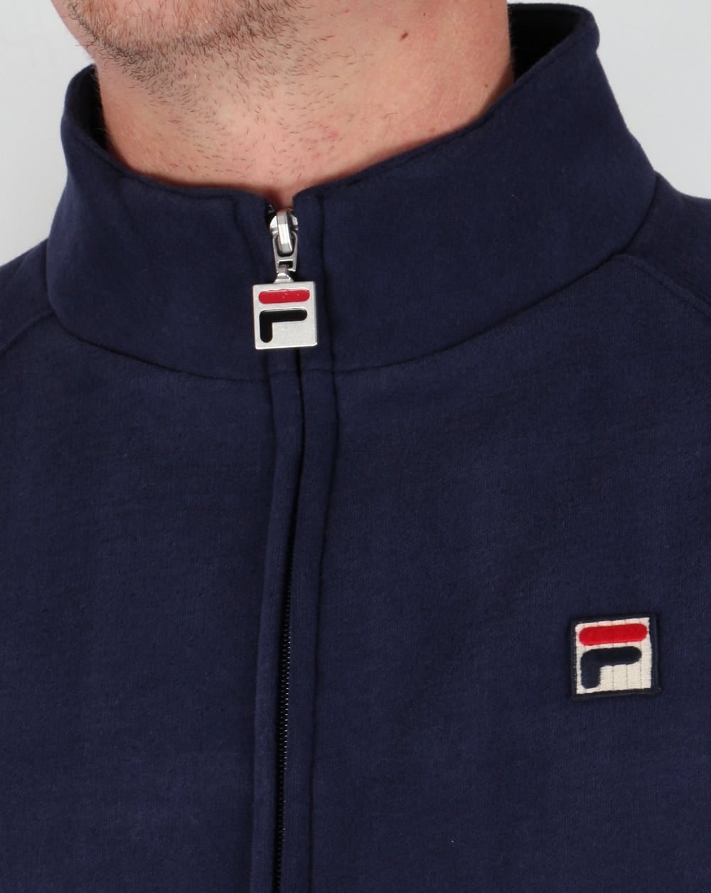 Fila Vintage Funnel Sweat Track top Navy