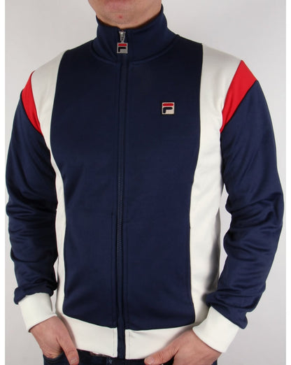 Fila Vintage Fusta Trainingsjacke Marineblau/Gardenie/Rot