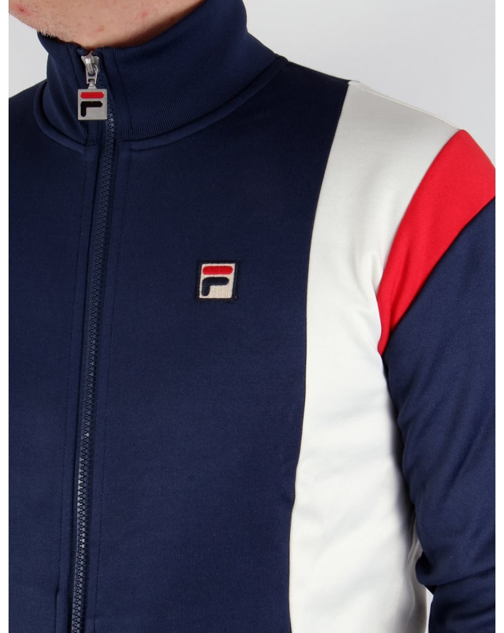 Fila Vintage Fusta Trainingsjacke Marineblau/Gardenie/Rot