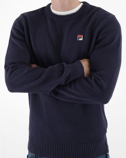 Fila Vintage Gavla Rundhalsstrick, Marineblau