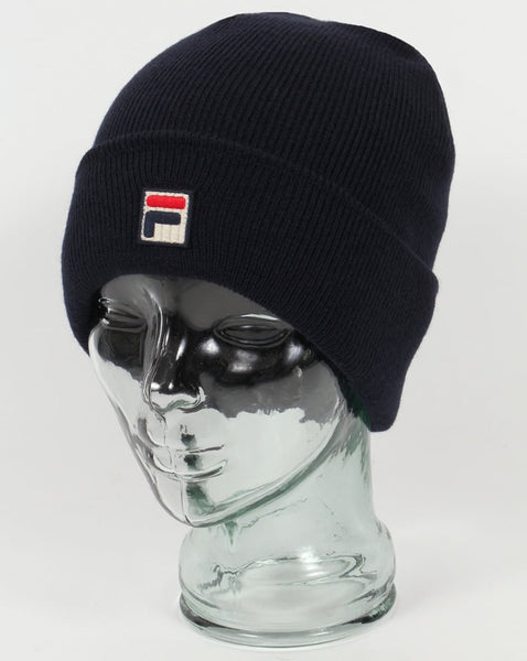 Fila Vintage Gozzi Foldover Ski Beanie Navy