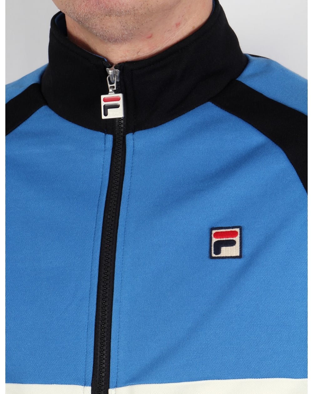 Fila Vintage Gybe Track Top Ocean Blue/black