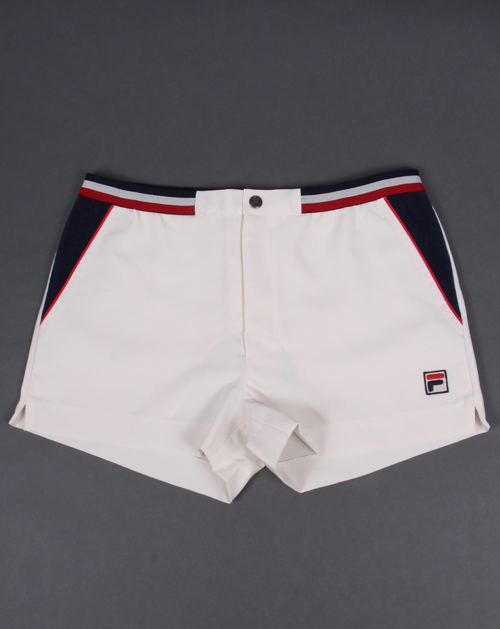 Fila Vintage High Tide 3 Shorts Gardenia/Marineblau/Rot