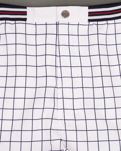 Fila Vintage High Tide Check Shorts Weiß