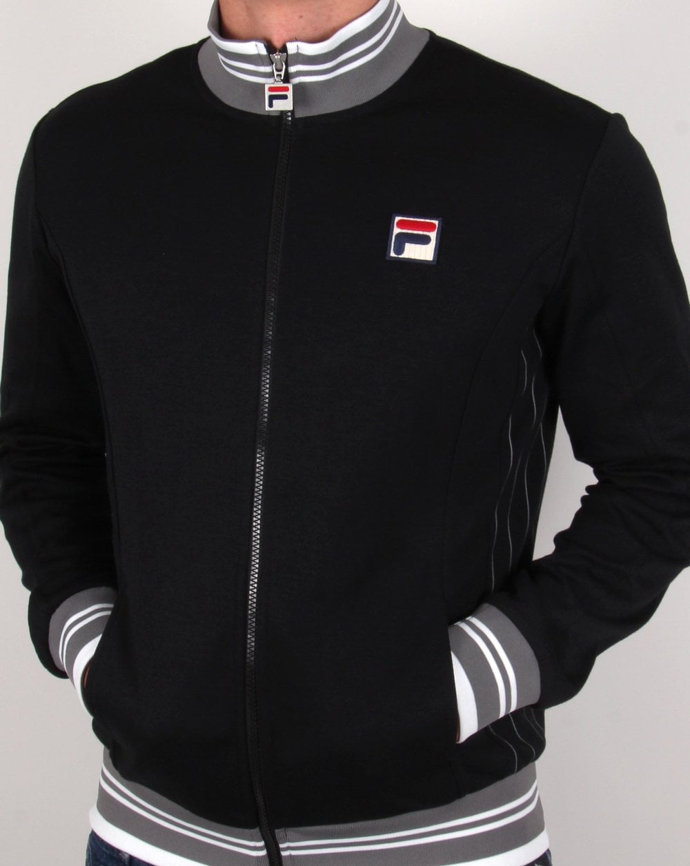 Fila Vintage Kesha Track Top Black/Grey