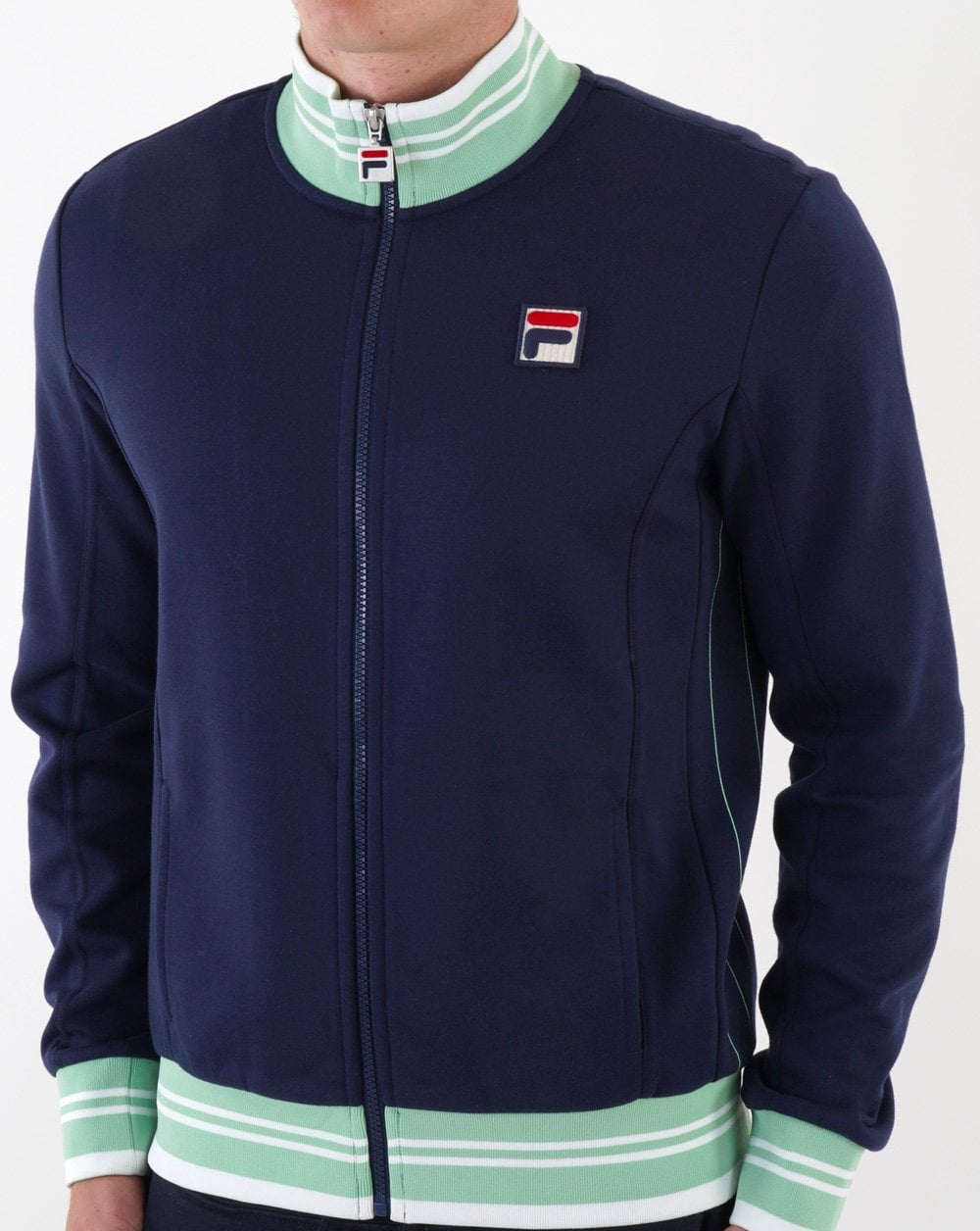 Fila Vintage Kesha Trainingsjacke Marineblau/Mintgrün
