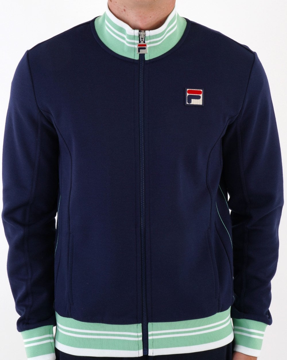 Fila Vintage Kesha Track Top Navy/ Mint Green
