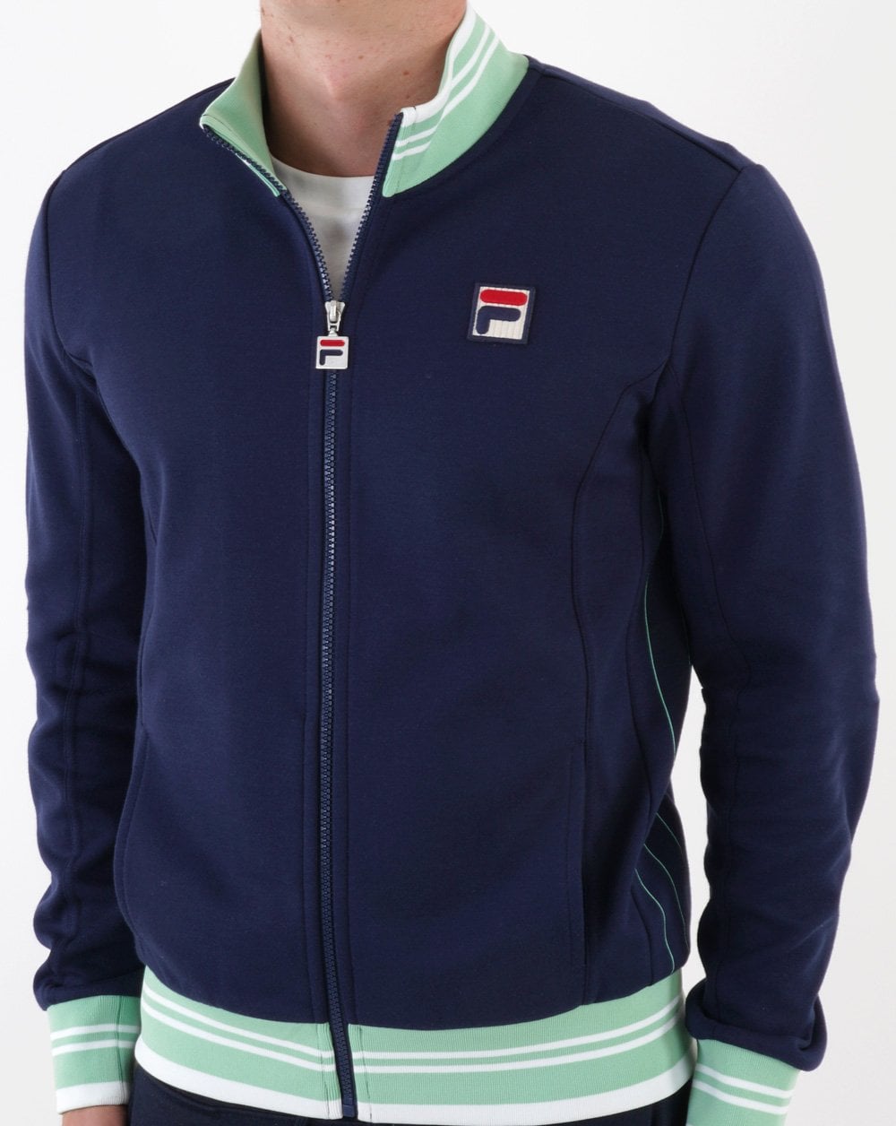 Fila Vintage Kesha Trainingsjacke Marineblau/Mintgrün