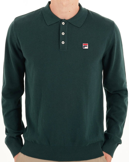 Fila Vintage Fila Vintage Strickpolo Grün