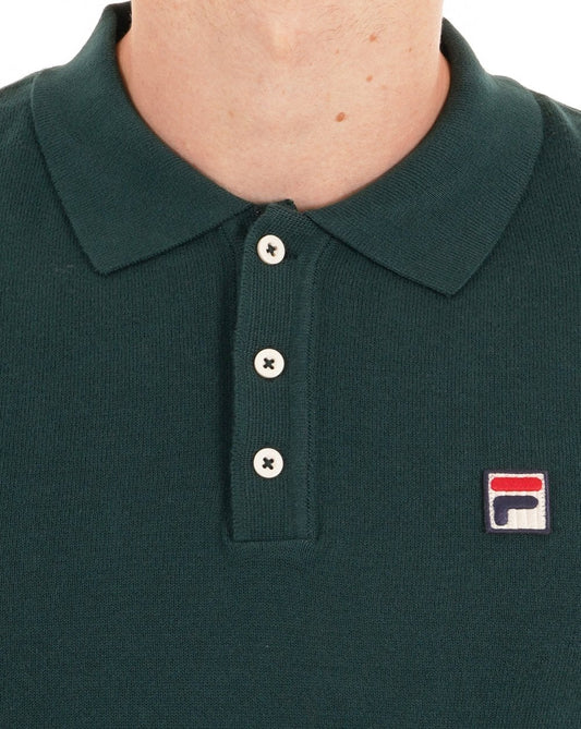 Fila Vintage Fila Vintage Strickpolo Grün