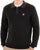 Fila Vintage Kobe Knit Polo Black Charcoal