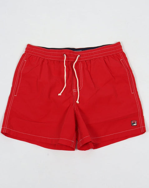 Fila Vintage Lanyard Swim Shorts Red